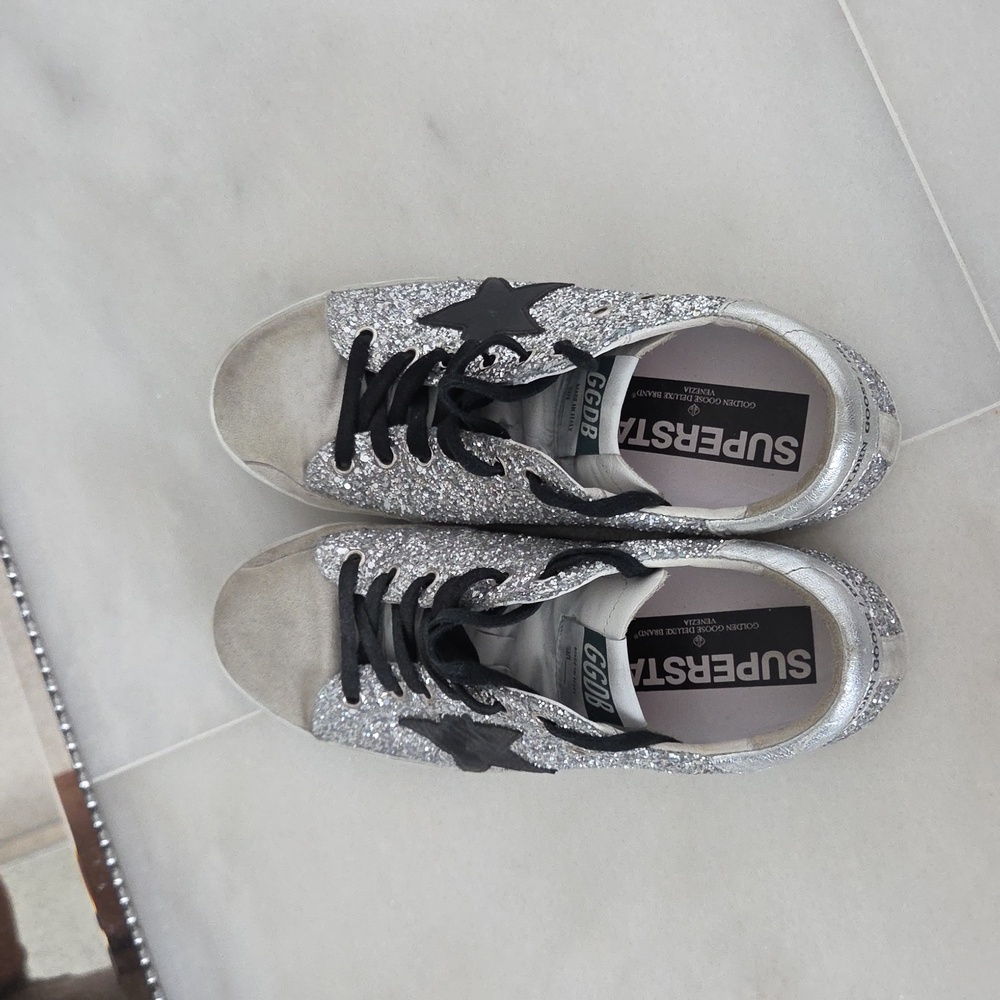 Golden Goose Superstar Glitter Lowtop Sneaker EXCELLENT CONDITION!! - Picture 6 of 7